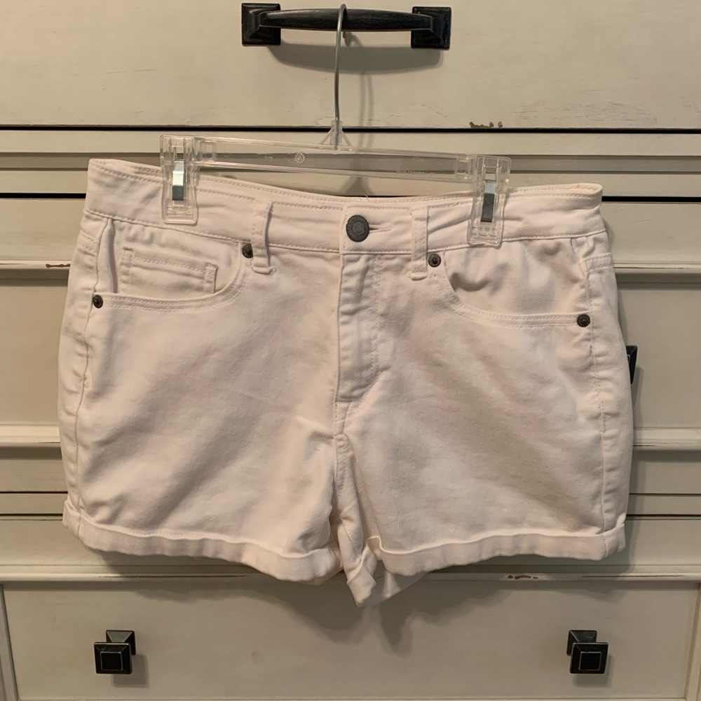 aéropostale white cotton shorts
